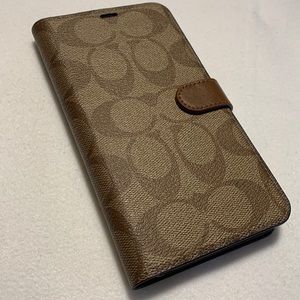 ❌ SOLD ❌ NWT Coach Monogram iPhone XS Max Folio Case